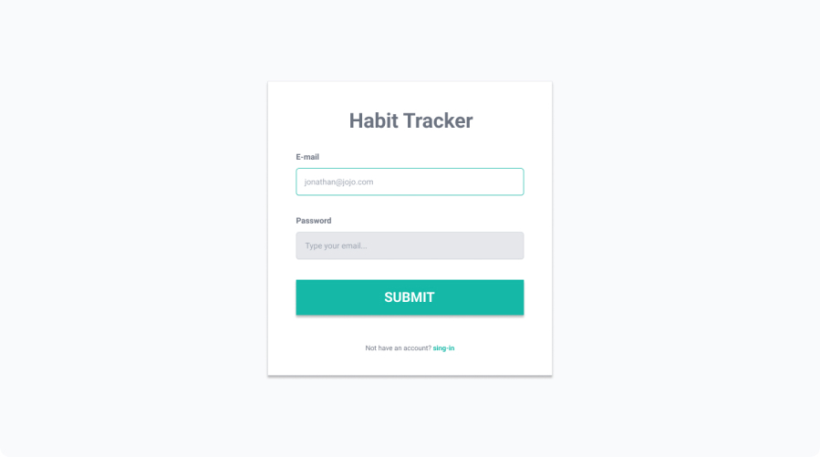 Habit tracker